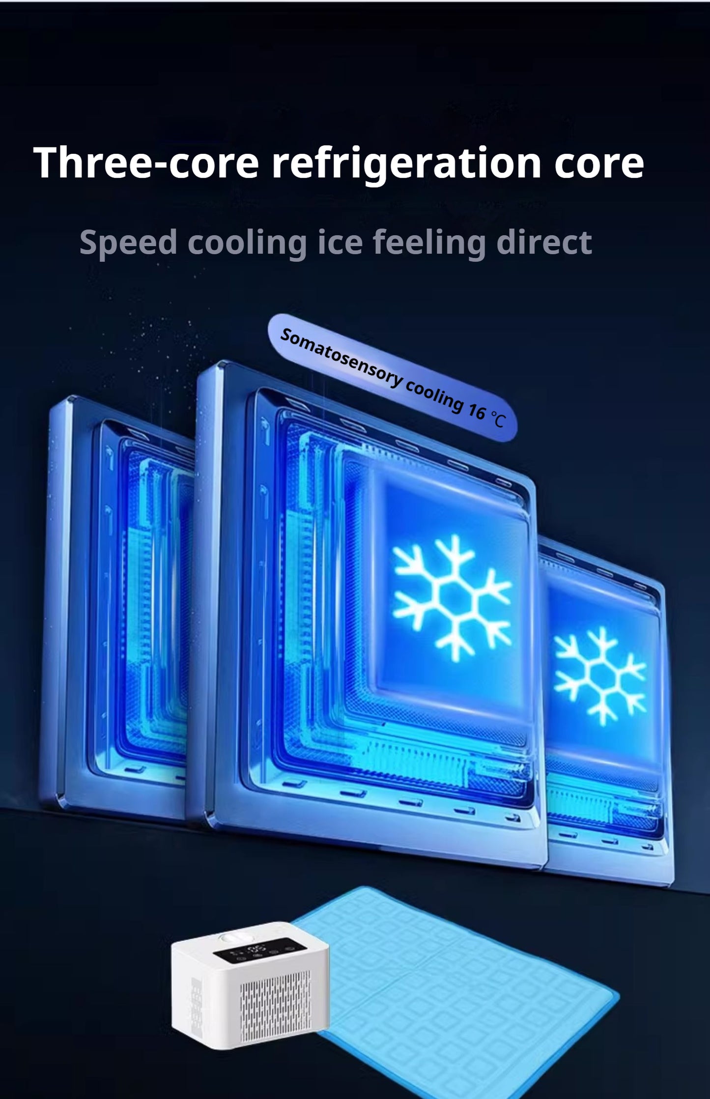 「2025 Upgraded 3-in-1 Cooling & Heating Mattress Pad  Semiconductor Water Circulation System, Dual Use for Home & Medical  Energy-Efficient Quiet Ice Blanket with Smart Temperature Control」