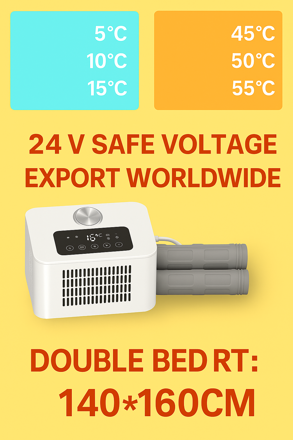 「2025 Upgraded 3-in-1 Cooling & Heating Mattress Pad  Semiconductor Water Circulation System, Dual Use for Home & Medical  Energy-Efficient Quiet Ice Blanket with Smart Temperature Control」